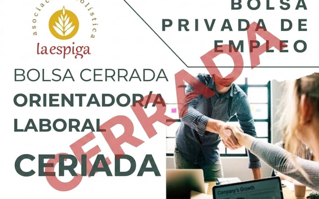La Asociación Holística La Espiga cierra su Bolsa de Empleo de Orientadores/as y evoluciona hacia un modelo de convocatorias directas